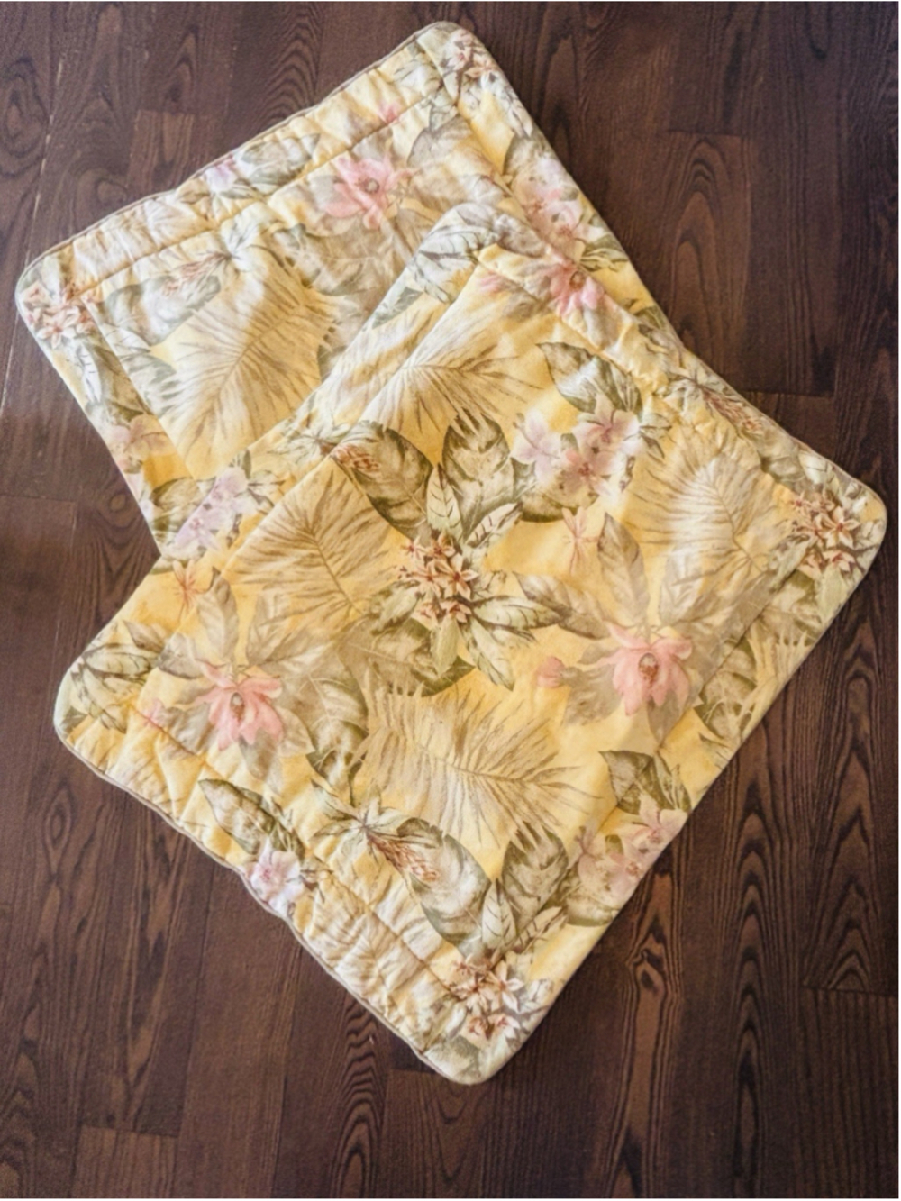 Croscill King Pillow Shams Tropical Fandango Vintage